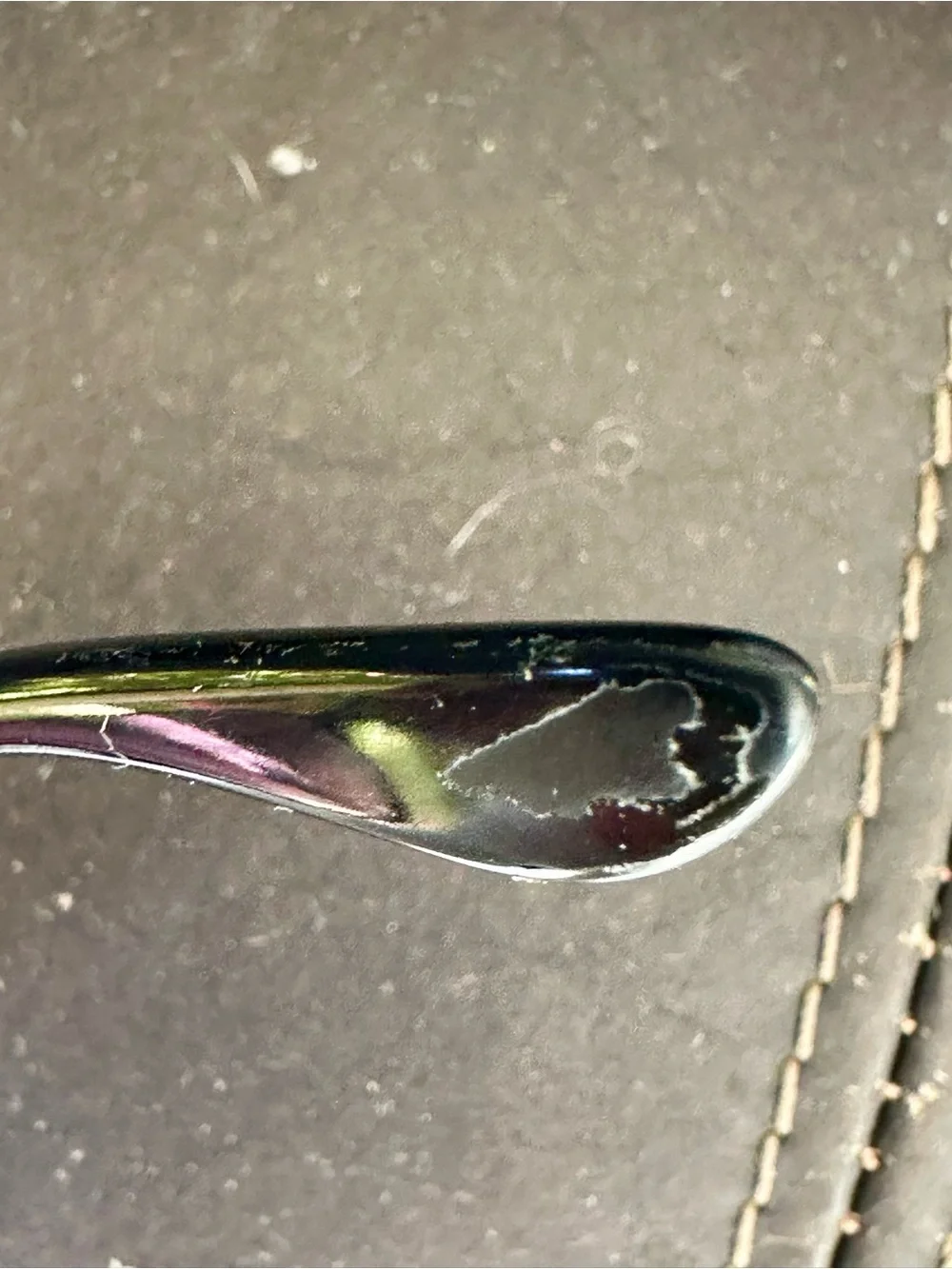 Vintage CHANEL Silver CC Logo Black Sunglasses with Purple Gradient Lenses, Box